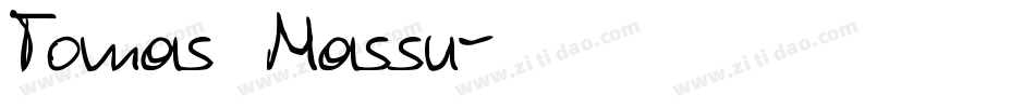 Tomas Massu字体转换